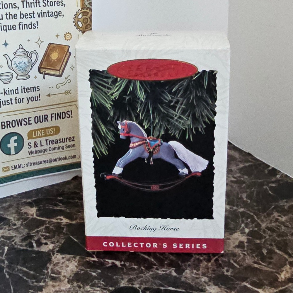 Hallmark Keepsake Ornament 1993 Rocking Horse Collector Series 13th Handcrafted